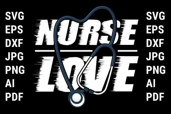 Nurse Love T-shirt Design