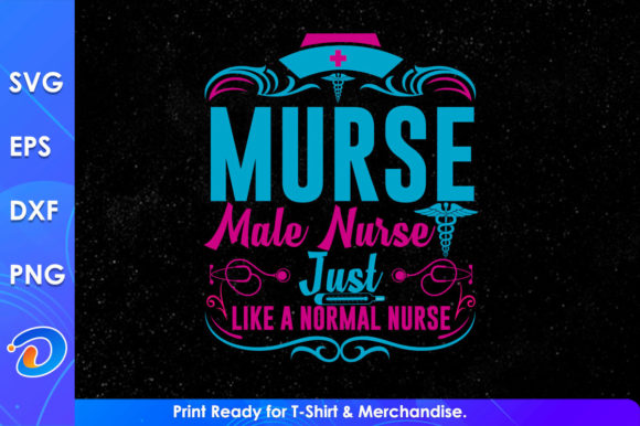 Nurse Male Nurse Just Like a Normal – A Versatile Graphic Design Asset for Content Creators