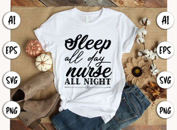 Nurse T-shirt Design 19: Graphics for Crafts and Content