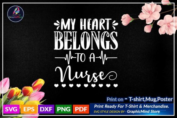 Nursing Lover T Shirt Design: Graphics & Crafts for Small Business