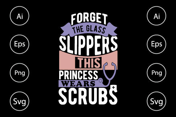 Scrubs Nurse, Typography Nurse Design Review for Real Projects