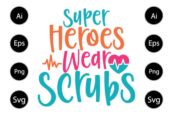 Super Hero Scrubs, Nursing Shirt Design