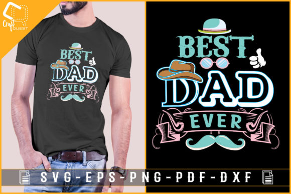 T-shirt Design for Fathers Day-best Dad